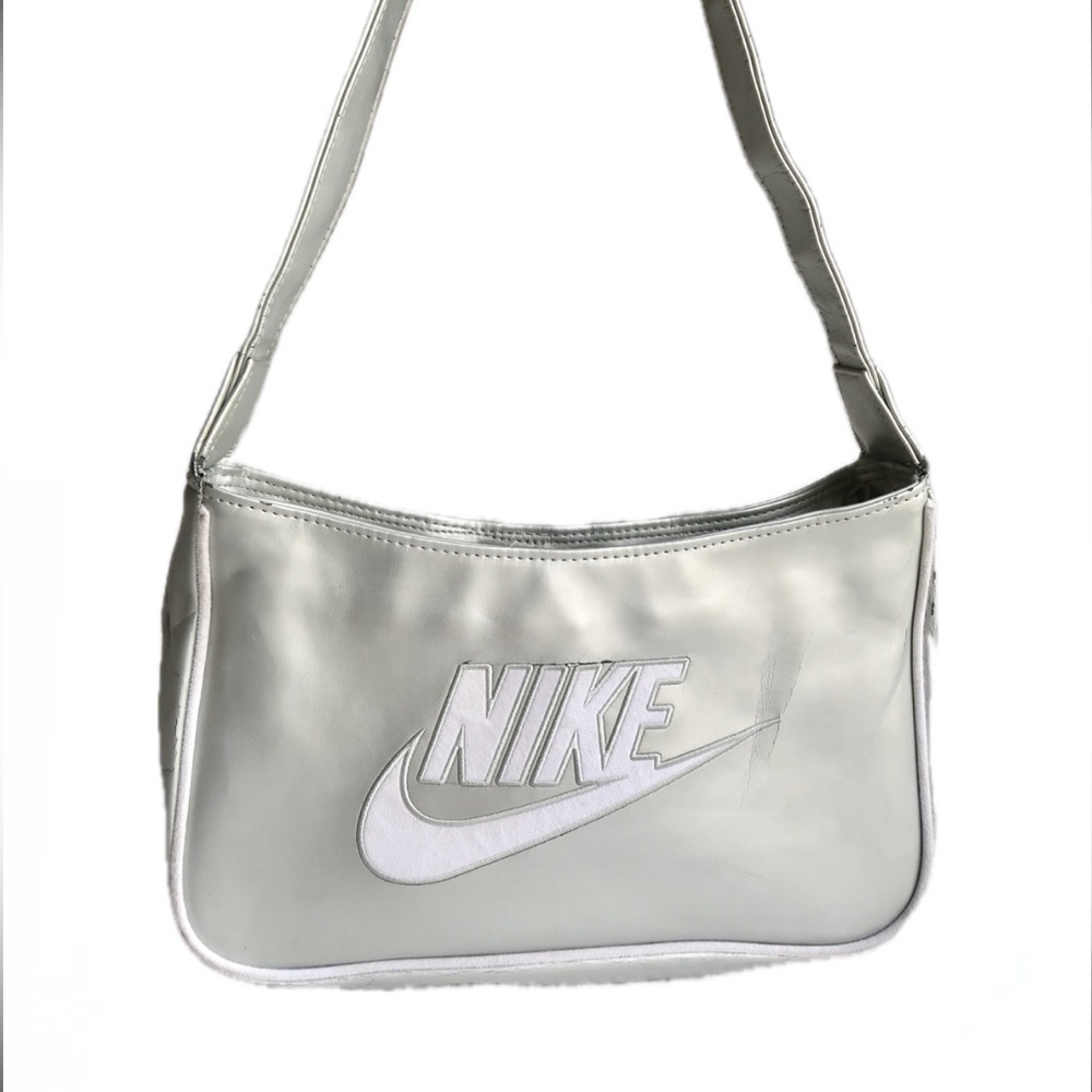 Vintage silver Nike leather purse